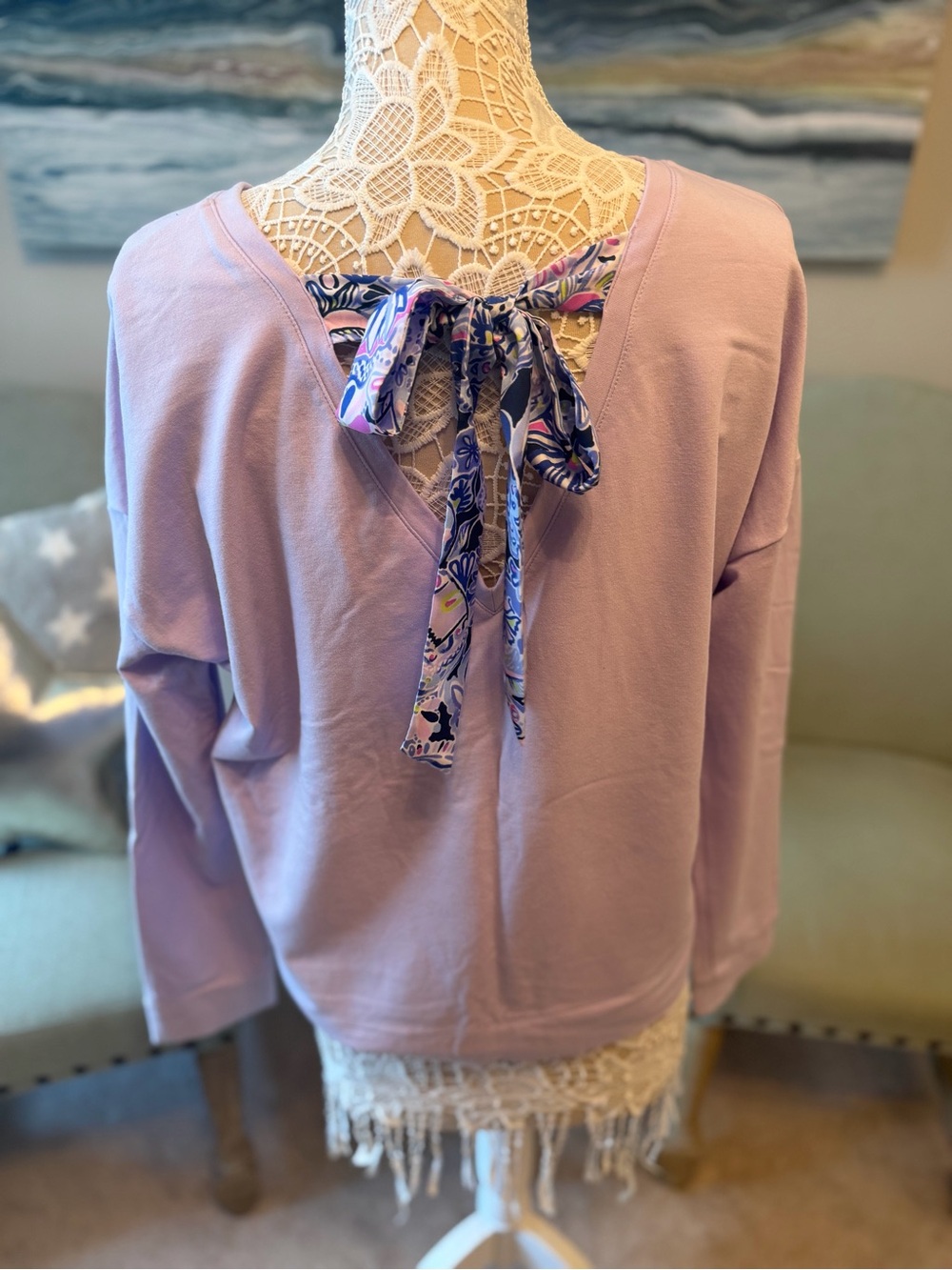 Lilly Pulitzer Tie-Back Women’s Pullover Top